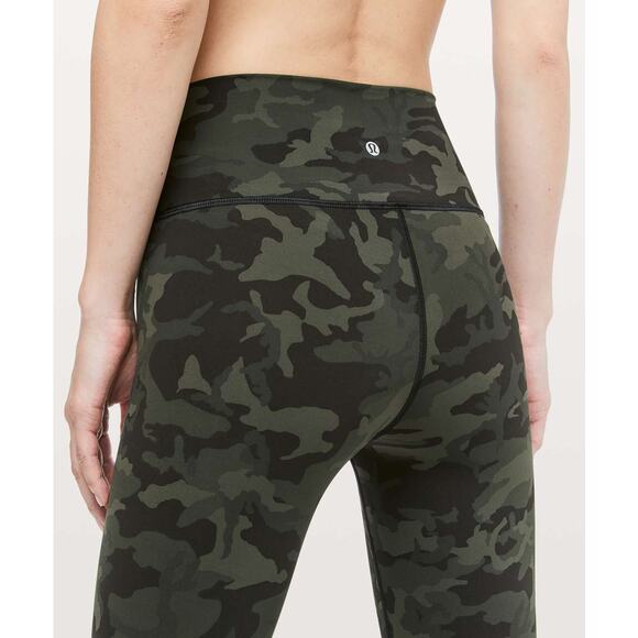 Lululemon Wunder Under Crop (Hi-Rise) *21" Size 2 Camo pants - Picture 1 of 6